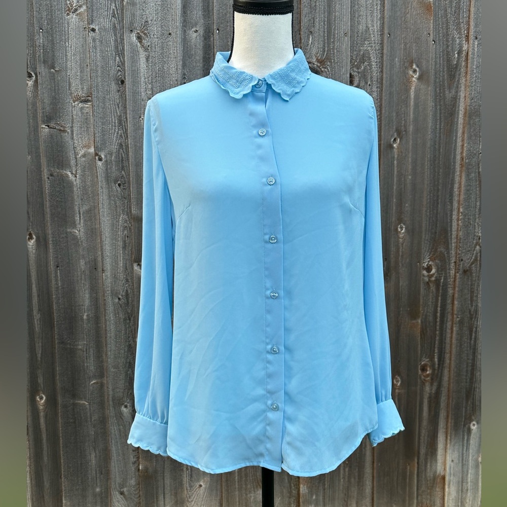 Banana Republic Sky Blue Blouse